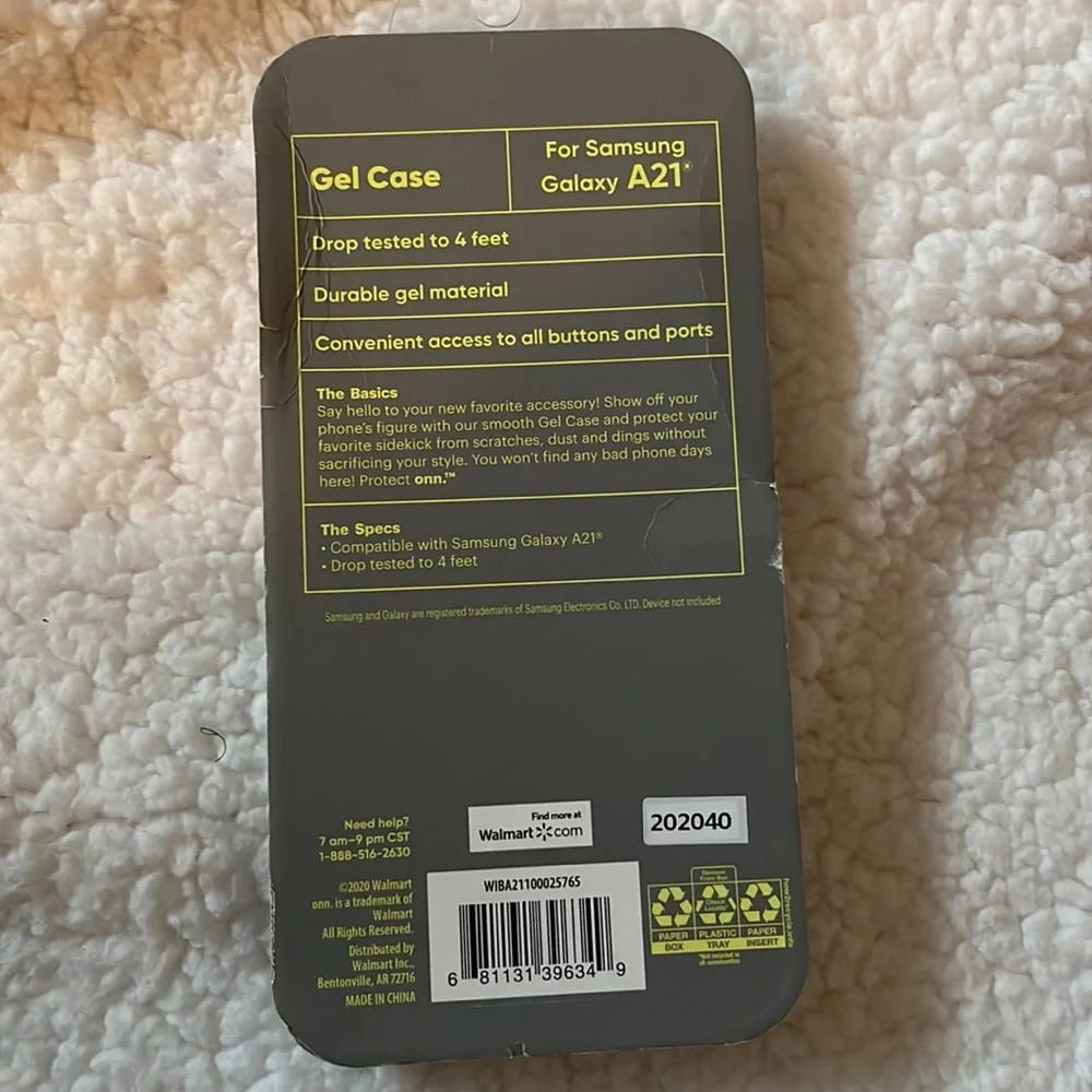 Samsung Galaxy A21 Floral Gel Rubber Case, protect onn.